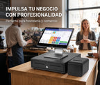 Pack Orión Android 15,6" en uso en un punto de venta