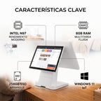 TPV Atlas Windows doble pantalla, Intel N97, 8GB RAM, SSD